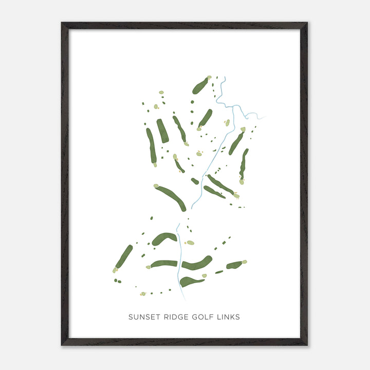Print of Sunset Ridge Golf Links Modern Map