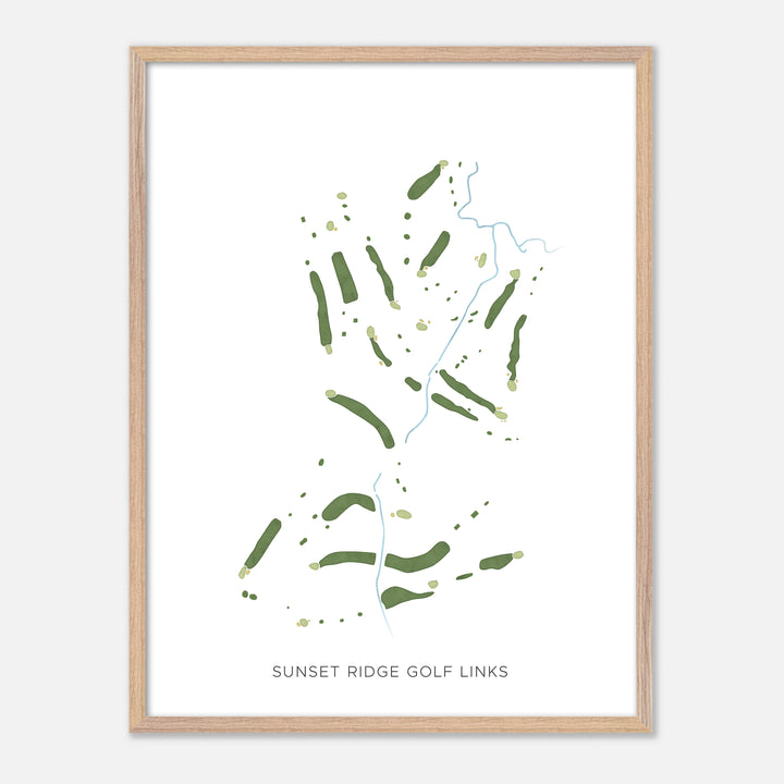 Print of Sunset Ridge Golf Links Modern Map