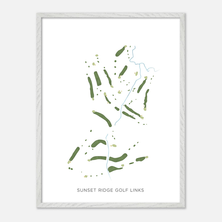 Print of Sunset Ridge Golf Links Modern Map
