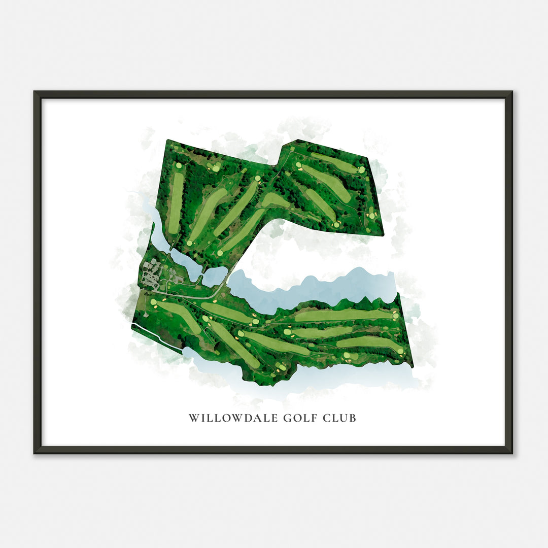 Print of Willowdale Golf Club Classic Map