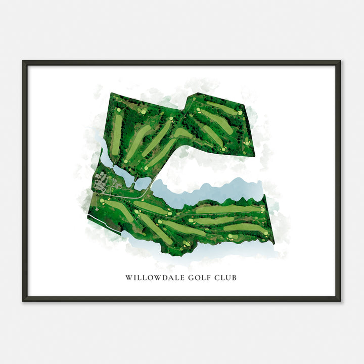 Print of Willowdale Golf Club Classic Map