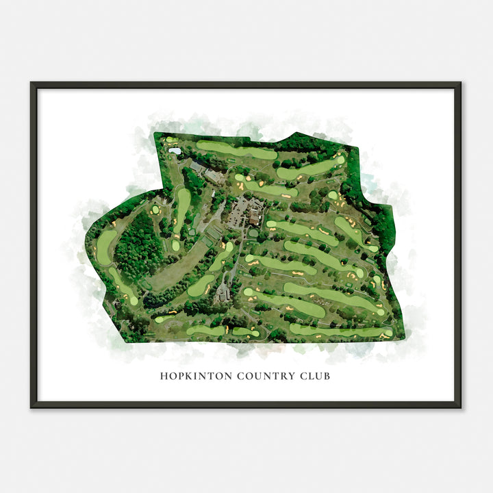 Print of Hopkinton Country Club Classic Map