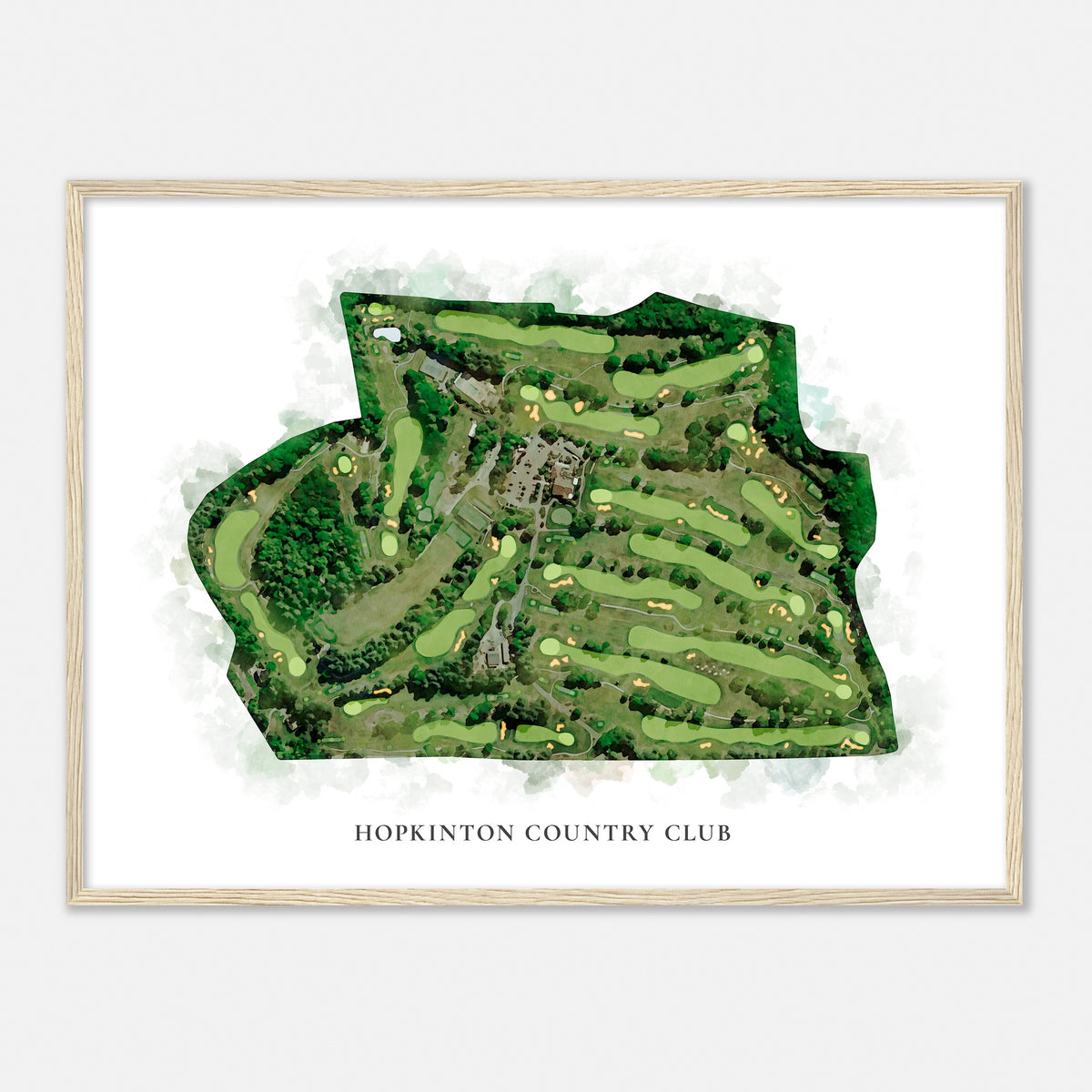 Print of Hopkinton Country Club Classic Map