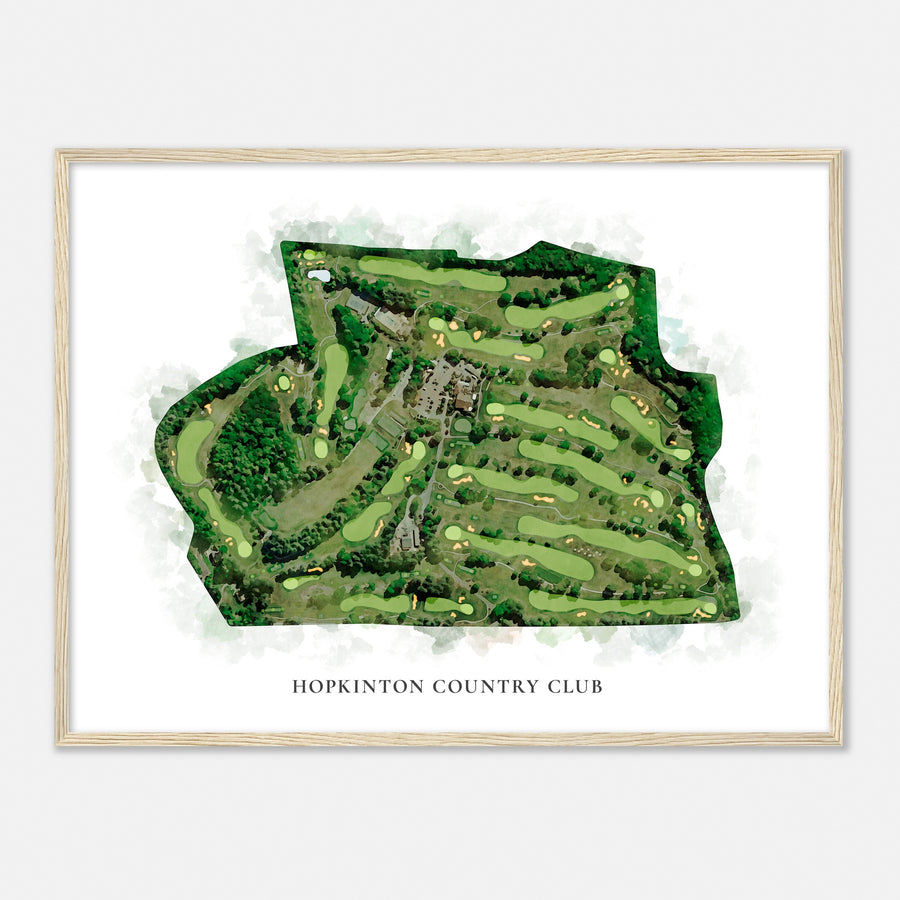Print of Hopkinton Country Club Classic Map