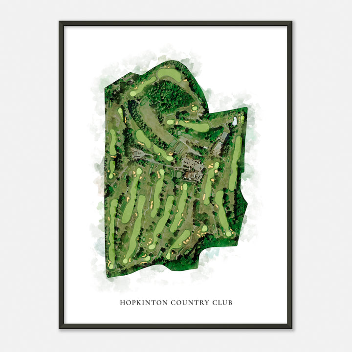 Print of Hopkinton Country Club Classic Map