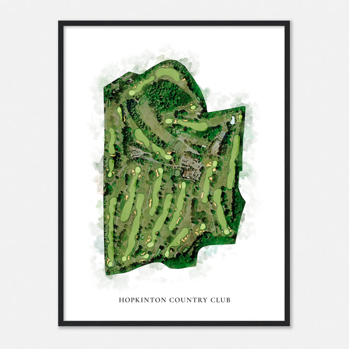 Print of Hopkinton Country Club Classic Map