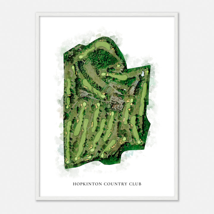 Print of Hopkinton Country Club Classic Map