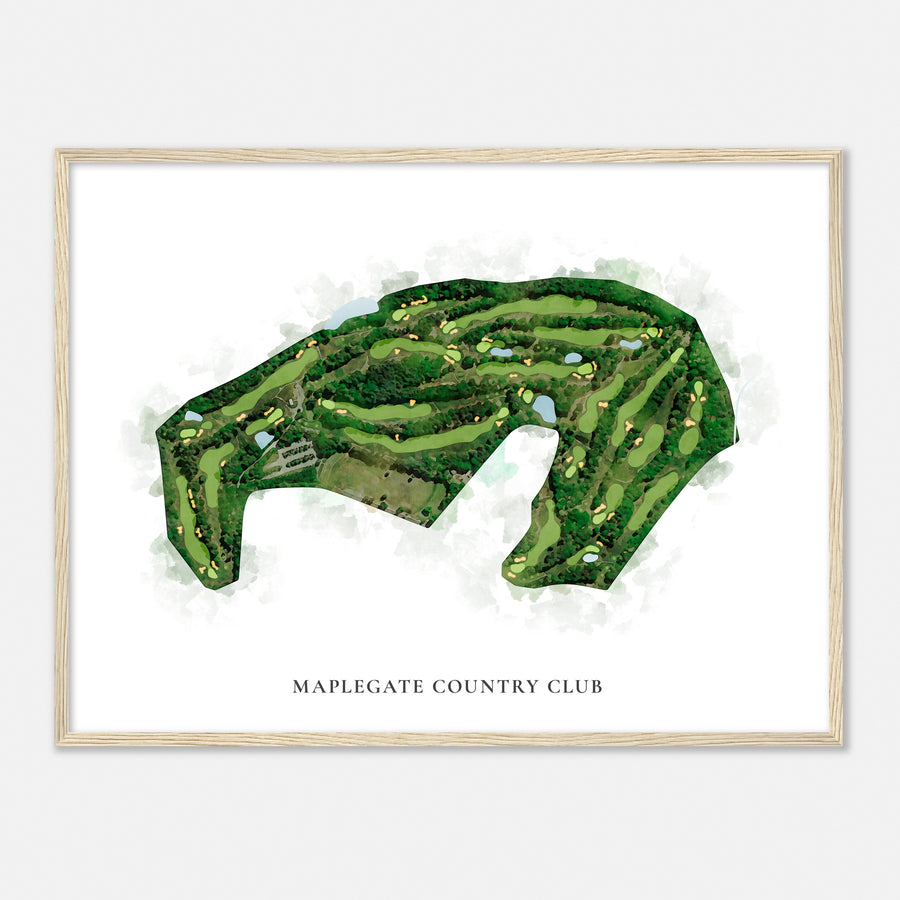 Print of Maplegate Country Club Classic Map