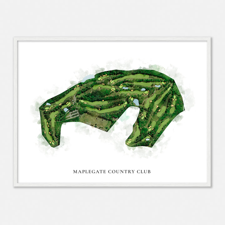 Print of Maplegate Country Club Classic Map