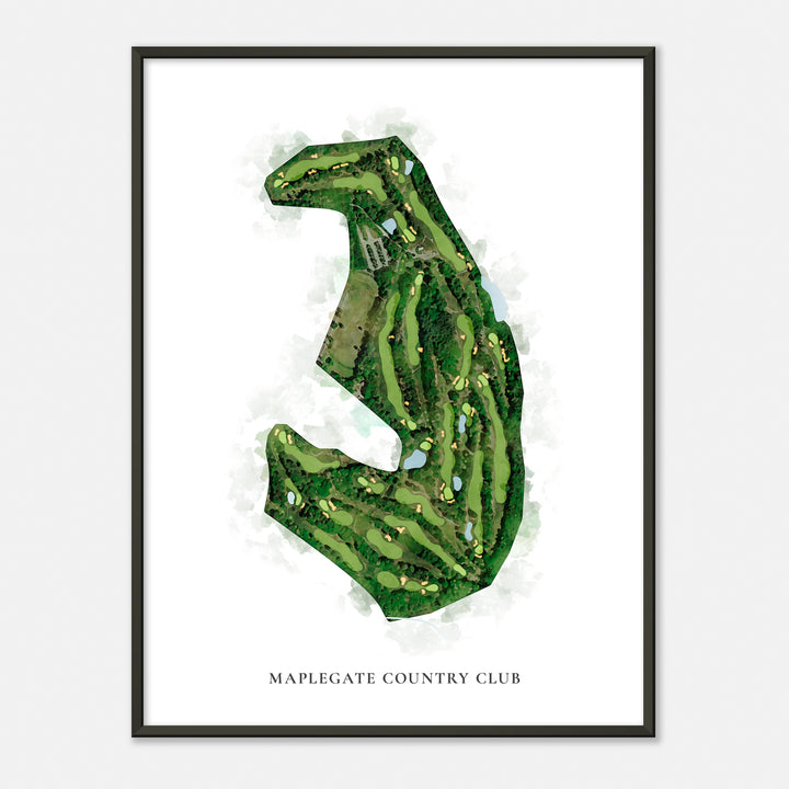 Print of Maplegate Country Club Classic Map