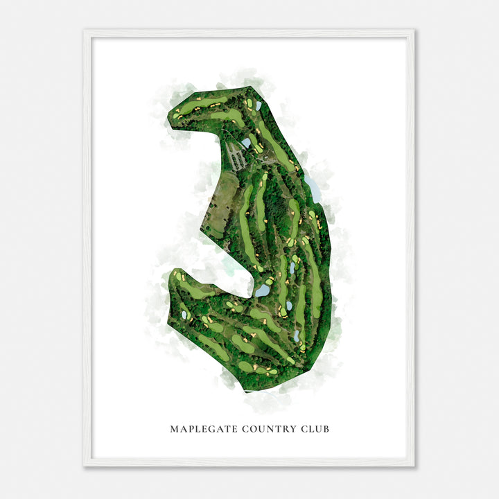 Print of Maplegate Country Club Classic Map