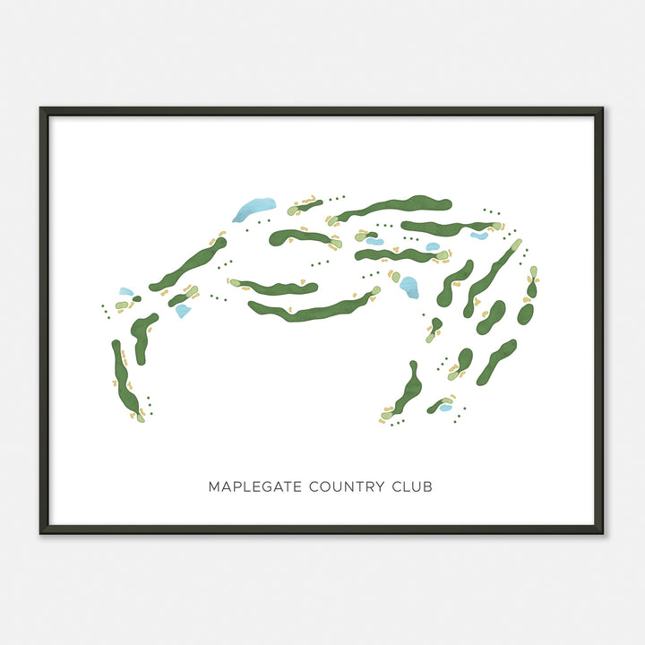 Print of Maplegate Country Club Modern Map