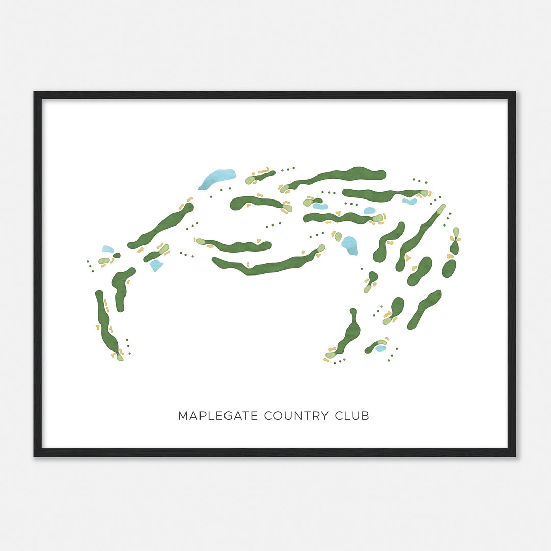 Print of Maplegate Country Club Modern Map