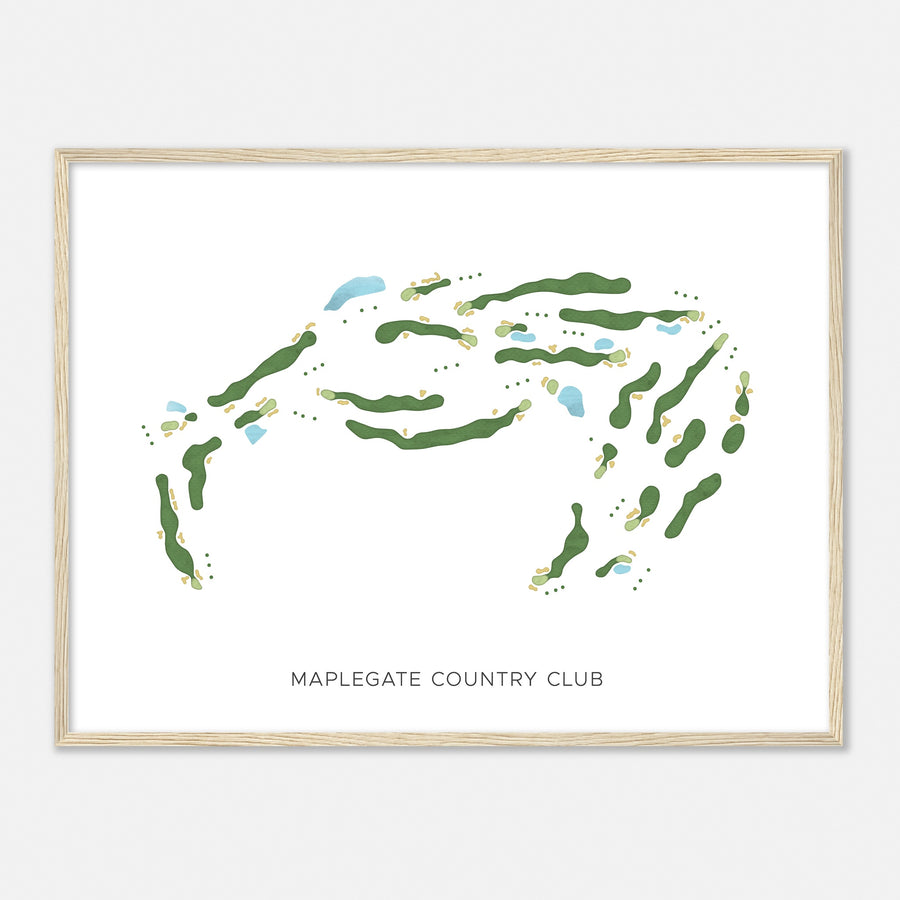 Print of Maplegate Country Club Modern Map