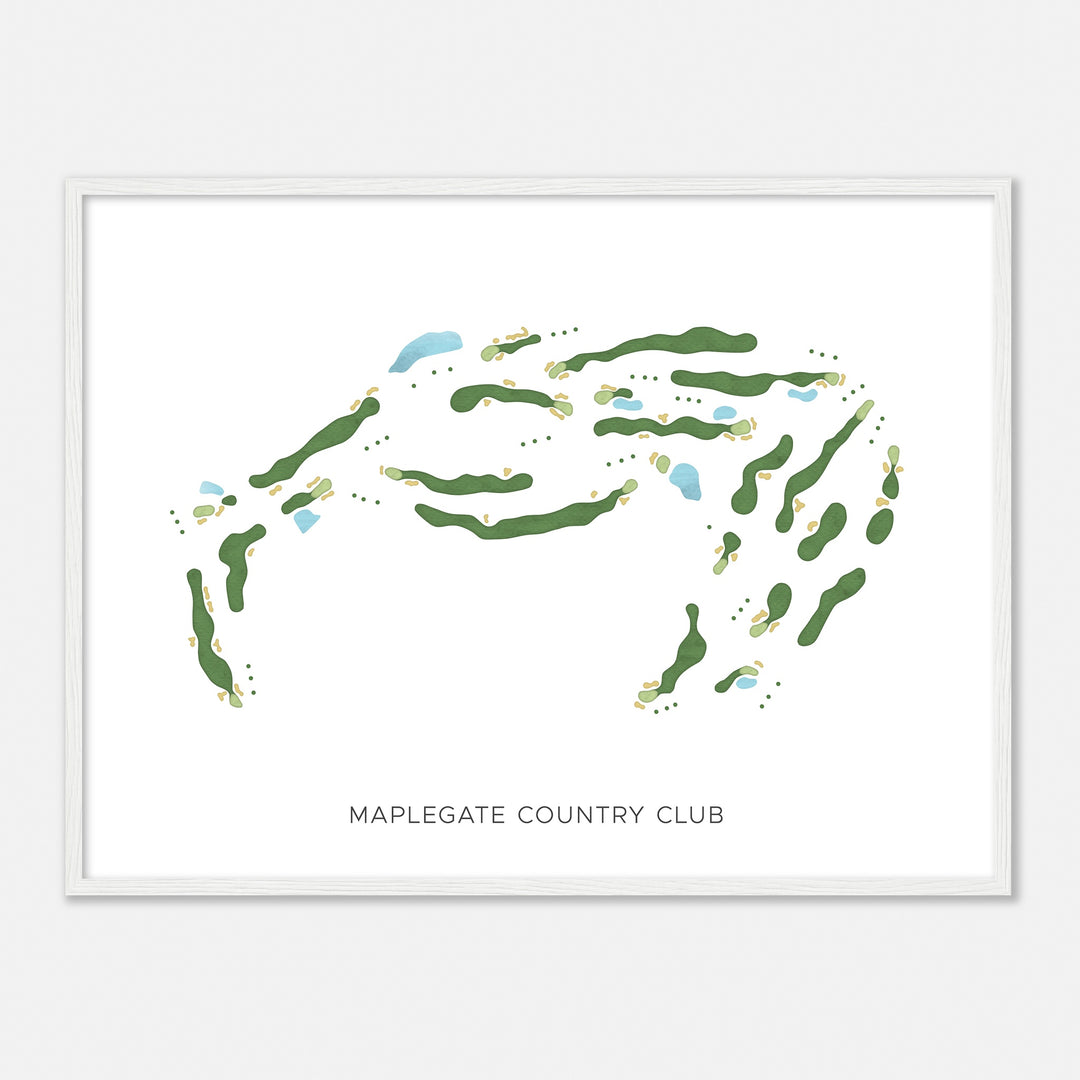 Print of Maplegate Country Club Modern Map
