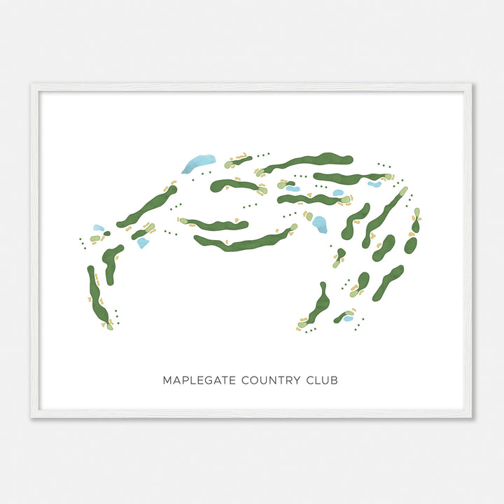 Print of Maplegate Country Club Modern Map