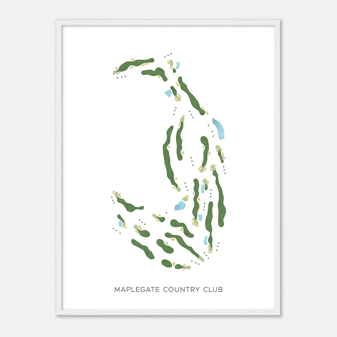 Print of Maplegate Country Club Modern Map