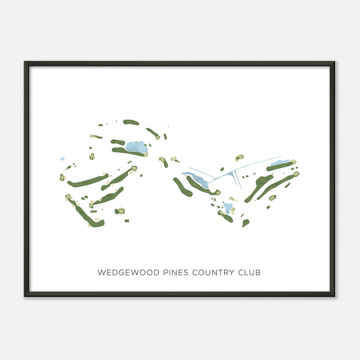 Print of Wedgewood Pines Country Club Modern Map