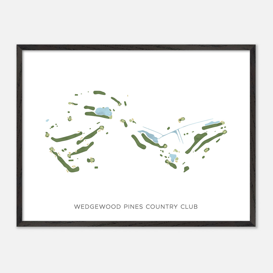 Print of Wedgewood Pines Country Club Modern Map