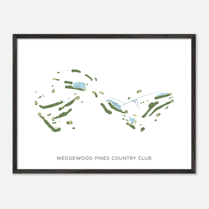 Print of Wedgewood Pines Country Club Modern Map