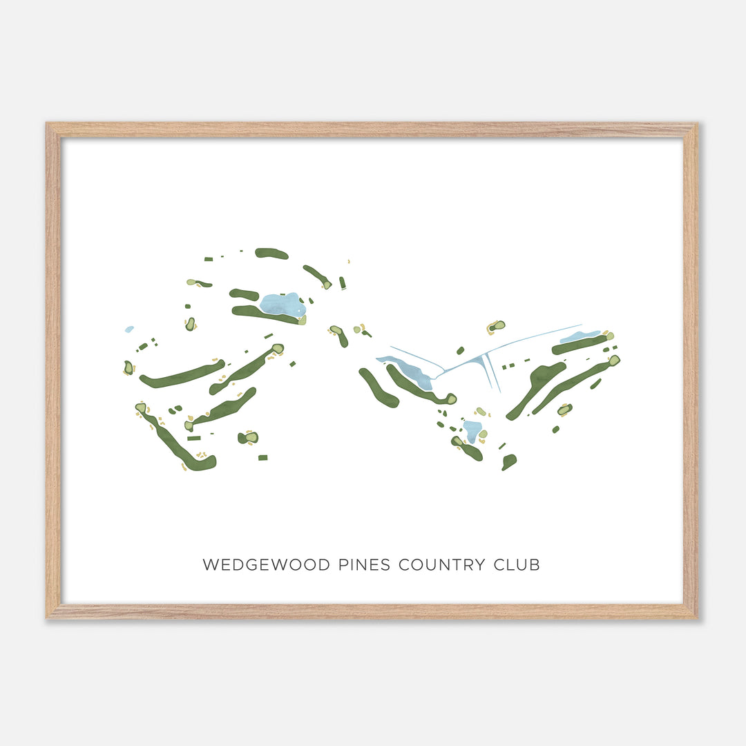 Print of Wedgewood Pines Country Club Modern Map