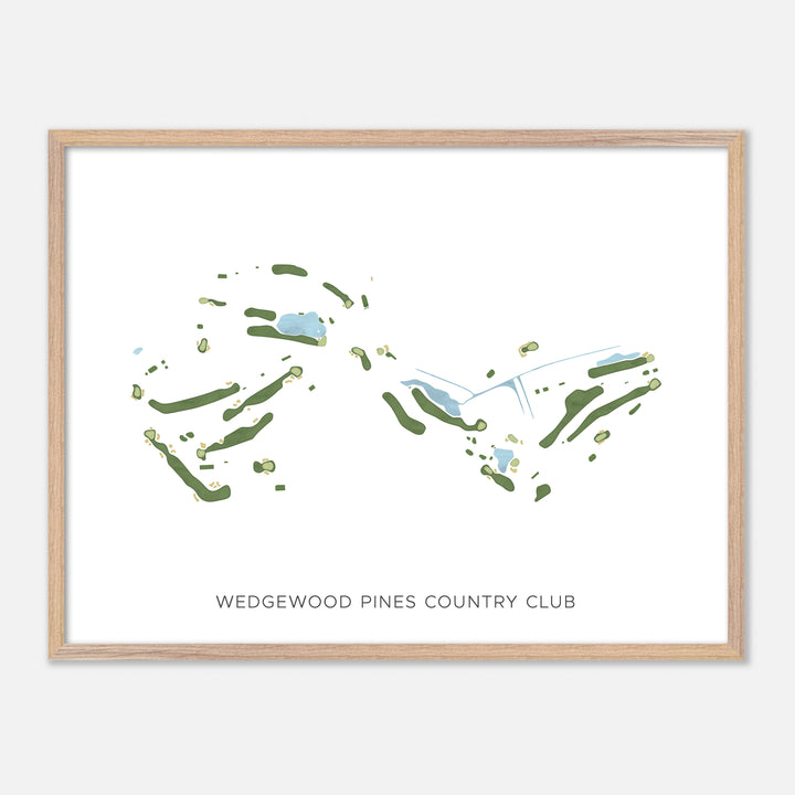 Print of Wedgewood Pines Country Club Modern Map