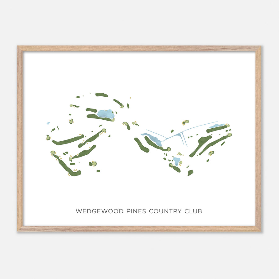 Print of Wedgewood Pines Country Club Modern Map