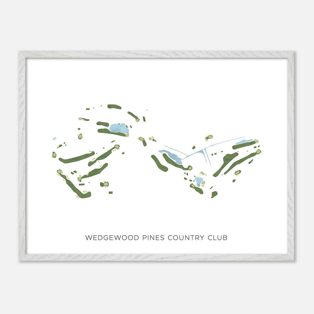 Print of Wedgewood Pines Country Club Modern Map