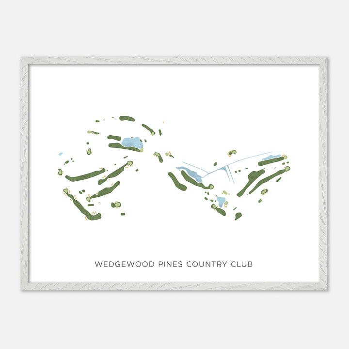 Print of Wedgewood Pines Country Club Modern Map