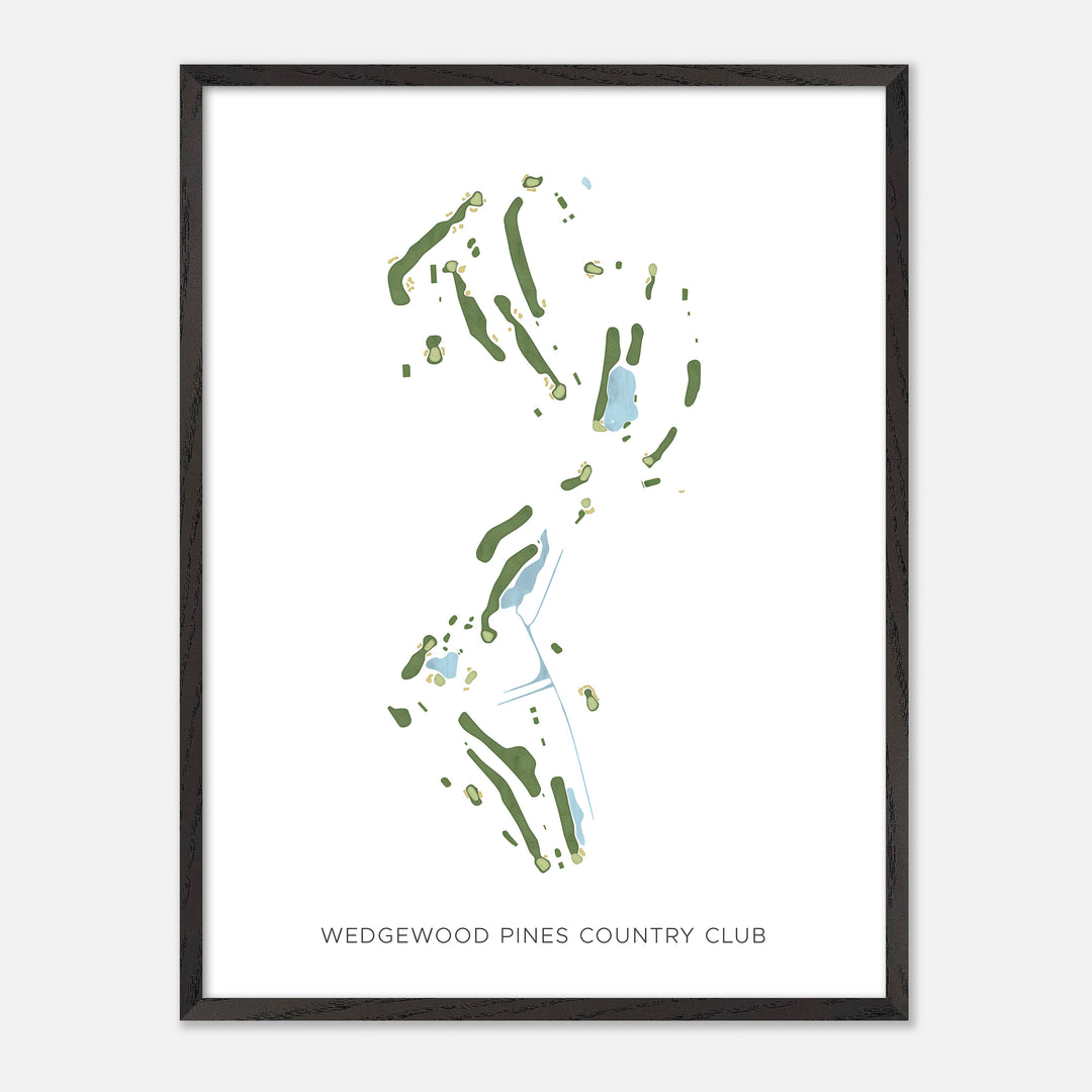 Print of Wedgewood Pines Country Club Modern Map
