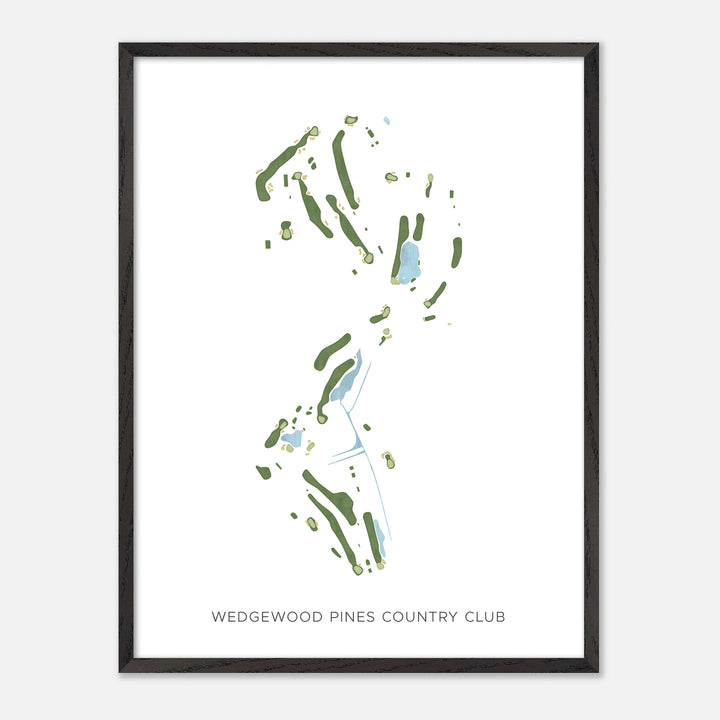 Print of Wedgewood Pines Country Club Modern Map