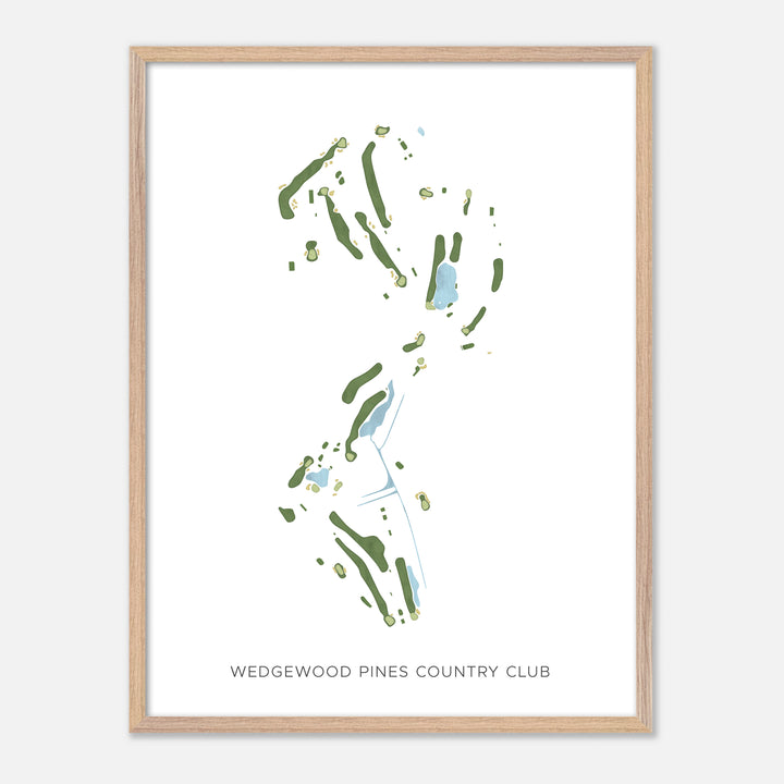 Print of Wedgewood Pines Country Club Modern Map