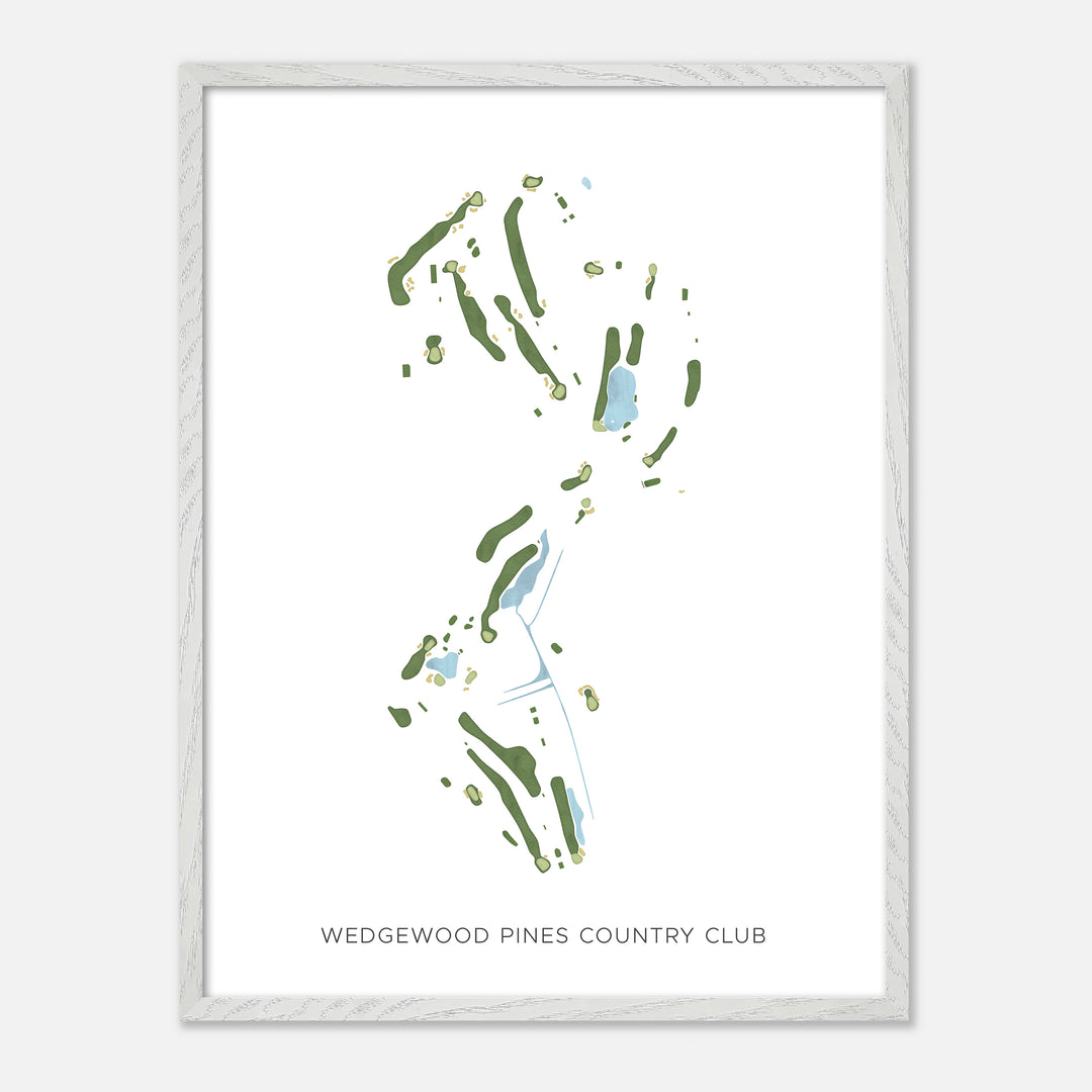 Print of Wedgewood Pines Country Club Modern Map