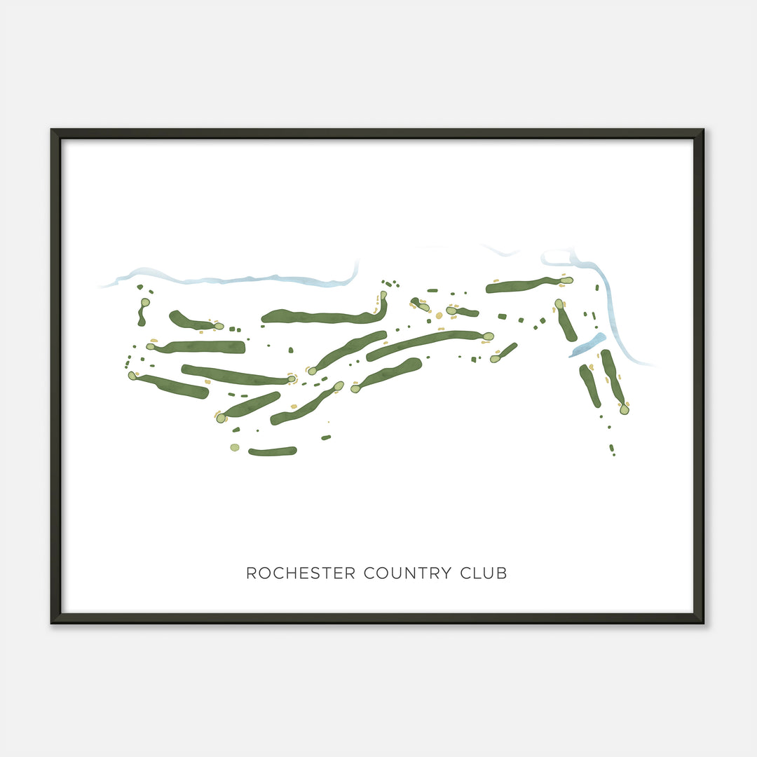 Print of Rochester Country Club Modern Map
