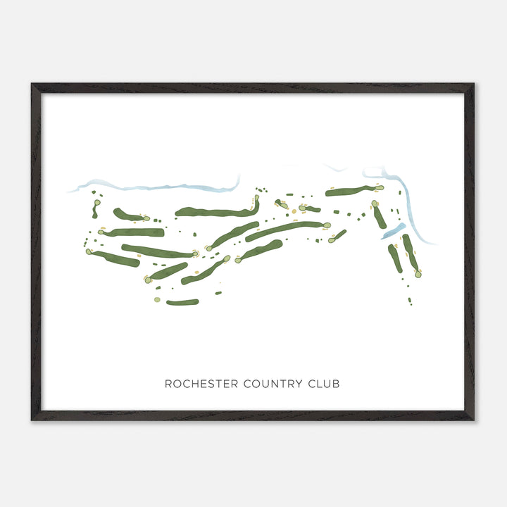 Print of Rochester Country Club Modern Map