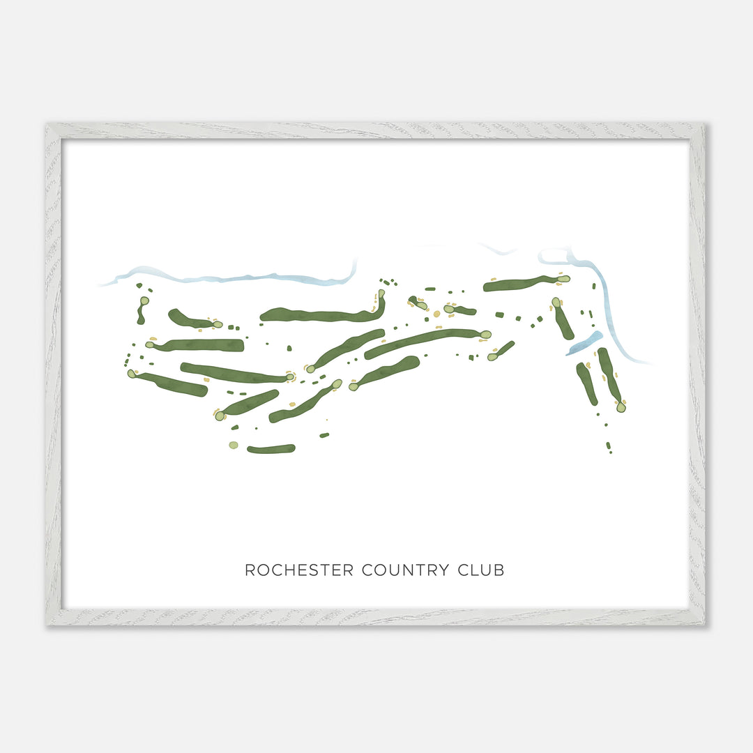 Print of Rochester Country Club Modern Map