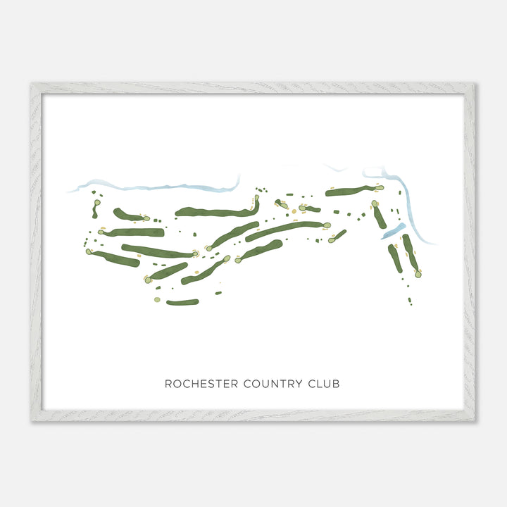 Print of Rochester Country Club Modern Map