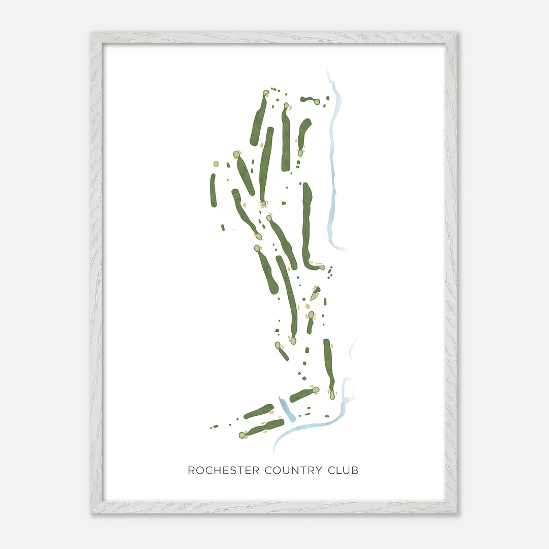 Print of Rochester Country Club Modern Map