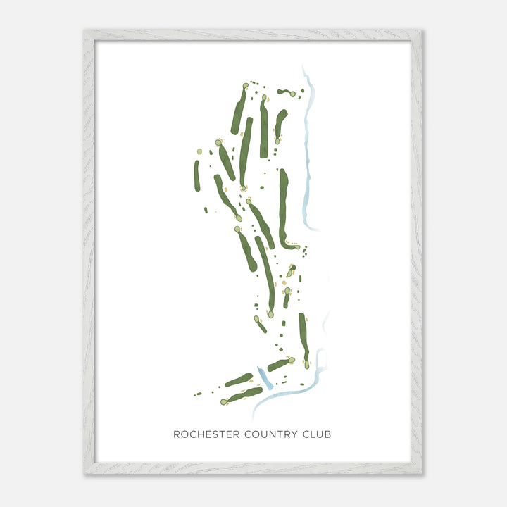 Print of Rochester Country Club Modern Map