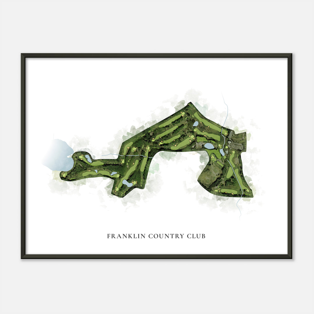 Print of Franklin Country Club Classic Map