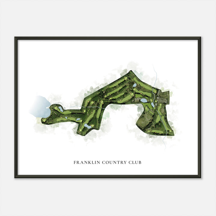 Print of Franklin Country Club Classic Map