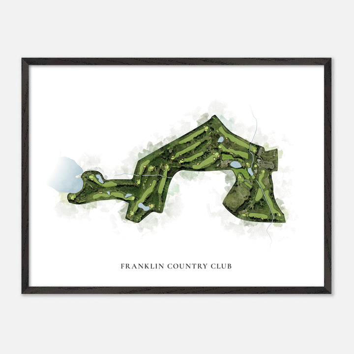 Print of Franklin Country Club Classic Map