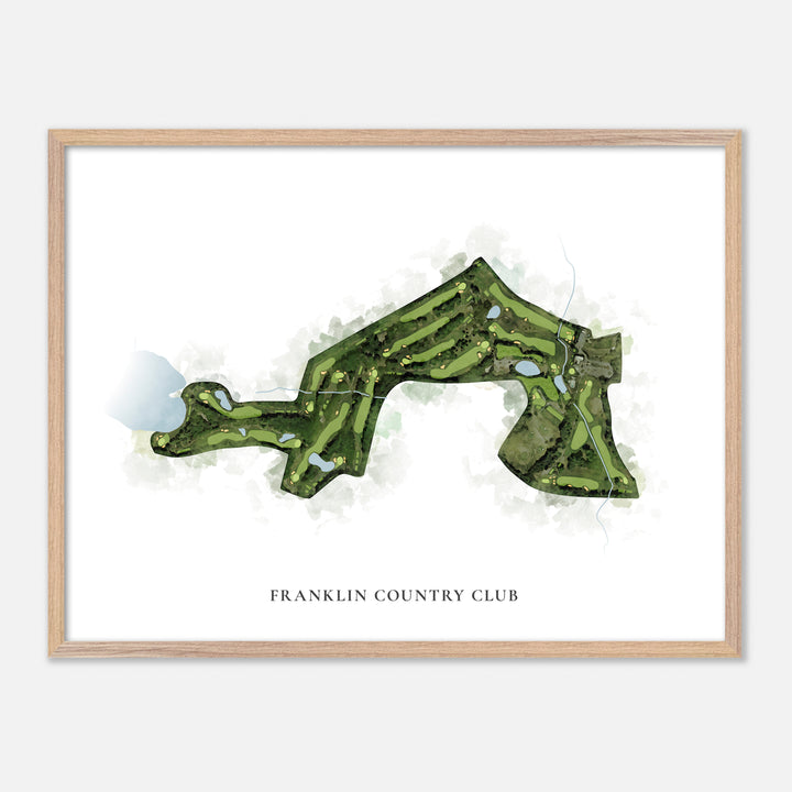 Print of Franklin Country Club Classic Map