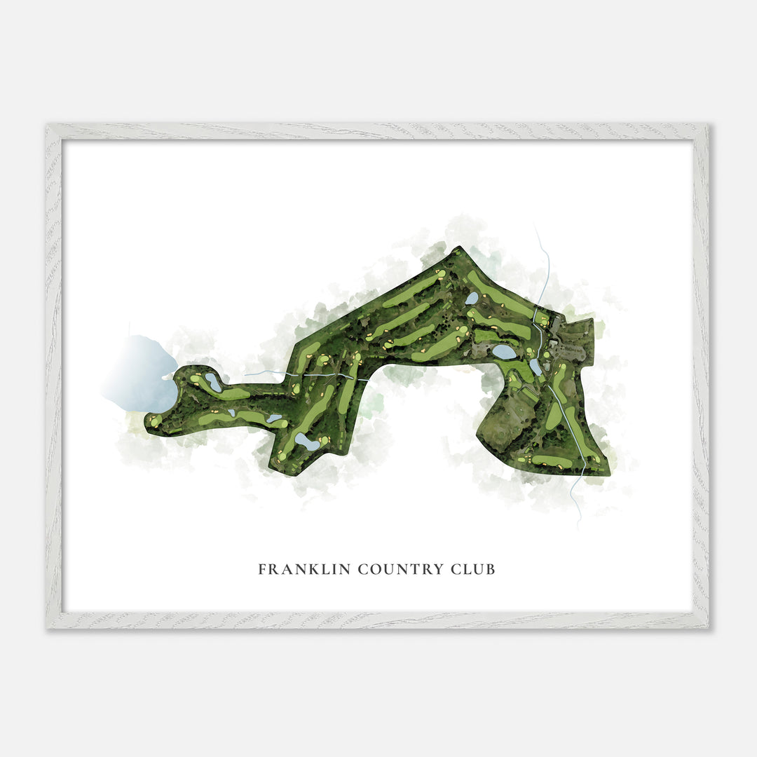 Print of Franklin Country Club Classic Map