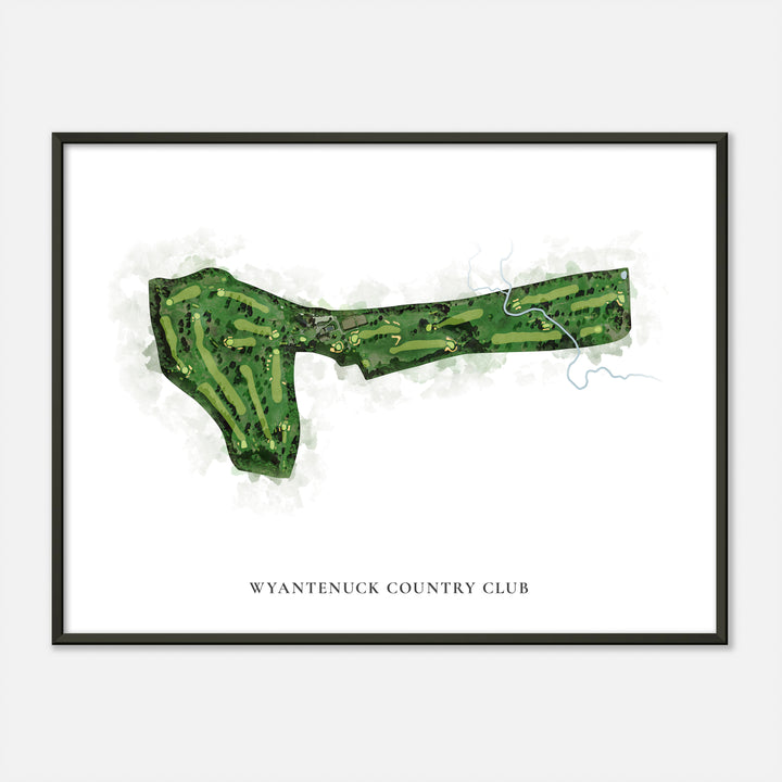 Print of Wyantenuck Country Club Classic Map