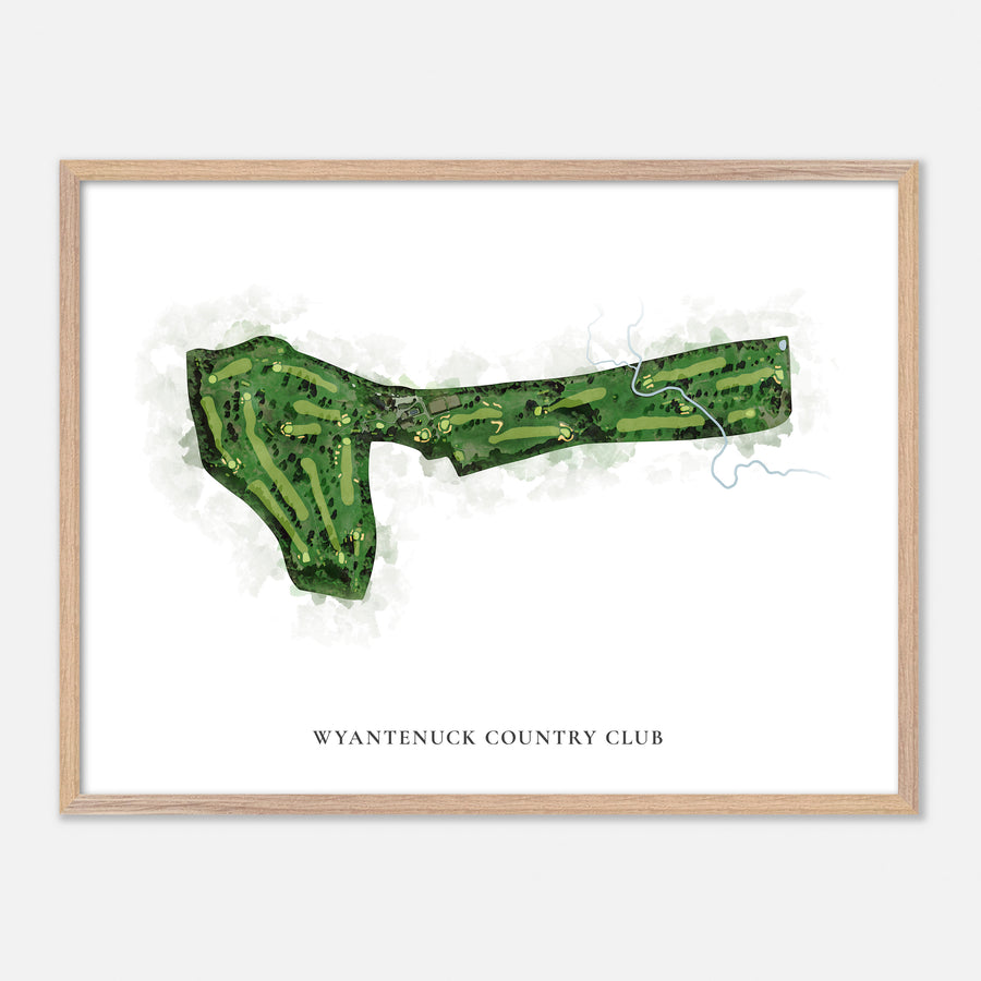 Print of Wyantenuck Country Club Classic Map