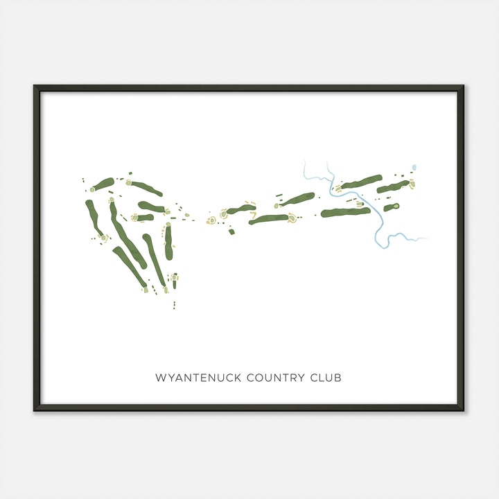 Print of Wyantenuck Country Club Modern Map