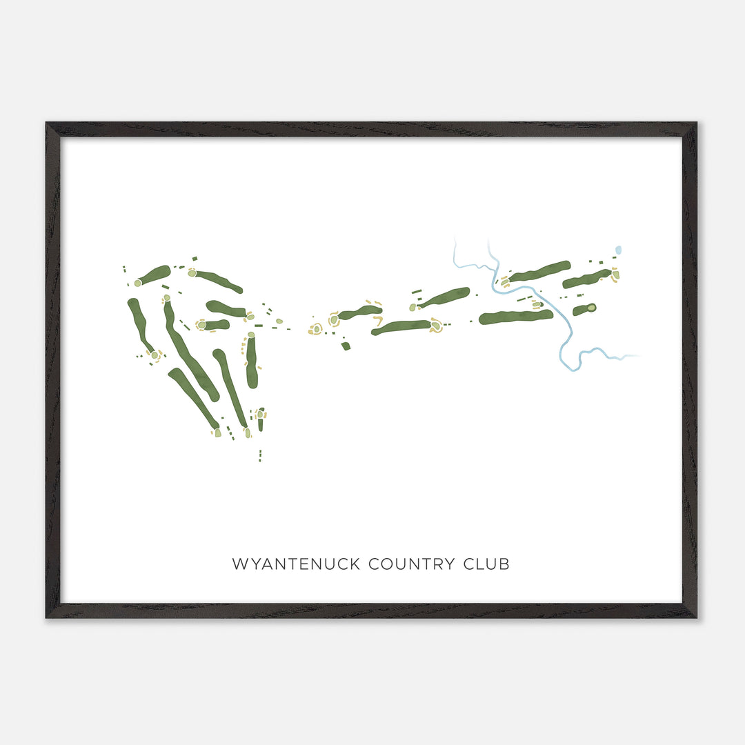 Print of Wyantenuck Country Club Modern Map