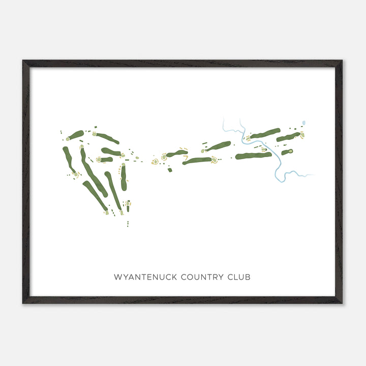 Print of Wyantenuck Country Club Modern Map
