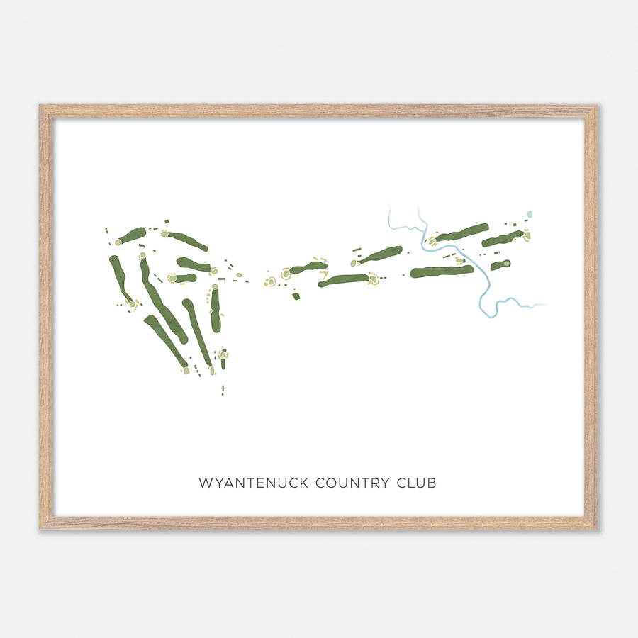 Print of Wyantenuck Country Club Modern Map